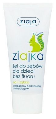 Ziaja Ziajka, żel do zębów bez fluoru, dla dzieci od 6 miesiąca życia, 50ml