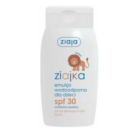Ziajka, emulsja ochronna SPF 30, wodoodporna, od urodzenia, 125ml