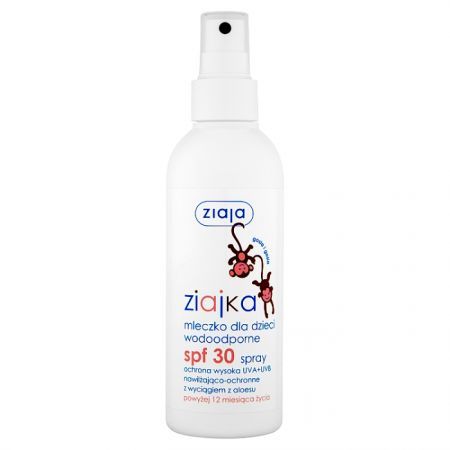 Ziajka, mleczko ochronne SPF30, wodoodporne, po 1 roku życia, spray, 170ml