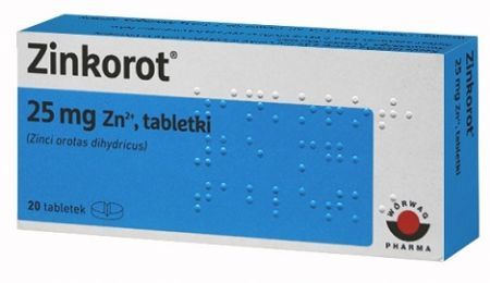 Zinkorot 25mg, 20 tabletek