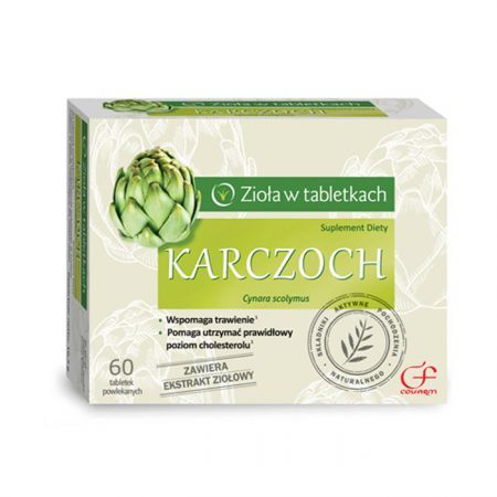 Zioła w tabletkach, Karczoch, 60 tabletek