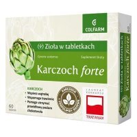 Zioła w tabletkach, Karczoch forte, 60 tabletek