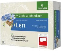 Zioła w tabletkach, Len, 60 tabletek do ssania