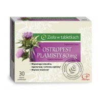 Zioła w tabletkach, Ostropest Plamisty 80mg, 30 tabletek