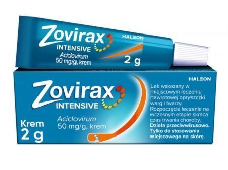 Zovirax Intensive 50mg/g, krem, 2g