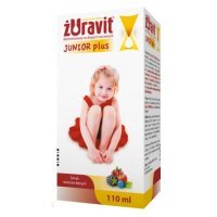 Żuravit Junior Plus, syrop o smaku owoców leśnych, dla dzieci po 3 roku życia, 100ml